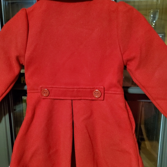 Girls Just Me Red Dress Coat,Size 6 Adorable! - Picture 3 of 5